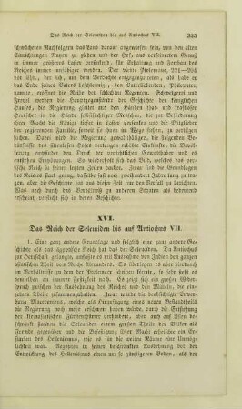 XVI. Das Reich der Seleuciden bis auf Antiochus VII