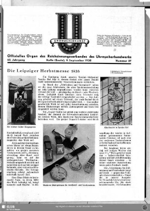 Die Leipziger Herbstmesse 1938