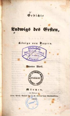 Gedichte des Königs Ludwig von Bayern, 4