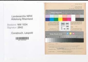 Entnazifizierung Leopold Von Consbruch , geb. 17.05.1869 (Oberstleutnant)