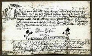 Taufbrief Haardt bei Neustadt 1807