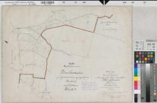 Norddorf (Erwitte), Zusammenlegung Norddorf, Brouillonkarte 1 Bl. 3 Ebbinghausen Flur 1 tlw.