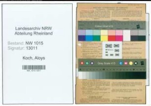Entnazifizierung Aloys Koch , geb. 01.01.1918 ()