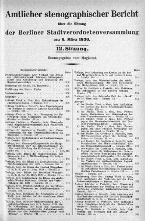 Sitzung 12, 6. März 1930