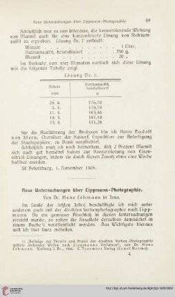 20: Neue Untersuchungen über Lippmann-Photographie