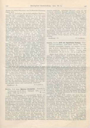 545-546 [Rezension] Réville, Jean, Modernes Christentum