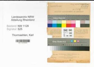 Entnazifizierung Karl Thormaehlen , geb. 21.09.1908 (Polizist)