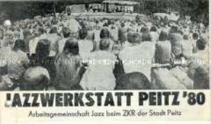 Programm- und Informationsheft zur Jazz-Werkstatt Peitz 1980