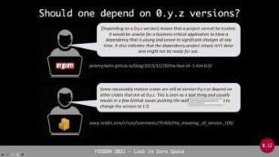 Lost in Zero Space: Can we trust depending on packages with major version zero?