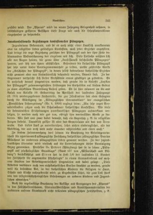 Interkonfessionelle Beziehungen konfessioneller Pädagogen