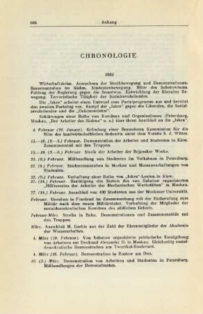 Chronologie