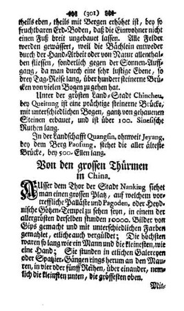 Von den grossen Thürmen in China