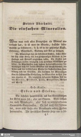 Dritter Abschnitt. Die einfachen Mineralien
