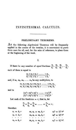 Infinitesimal Calculus.