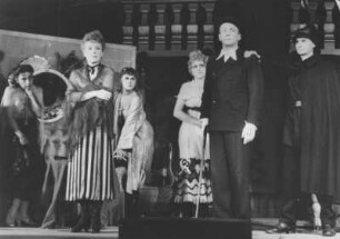 Hamburg. Haus Altona. Der Schauspieler Arno Assmann (1908-1979) in der "Die Dreigroschenoper" von Bertolt Brecht 1946.