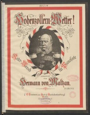 Hohenzollern-Wetter! : Reiter-Marsch für Pianoforte