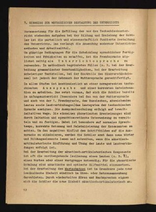 3. Hinweise zur methodischen Gestaltung des Unterrichts