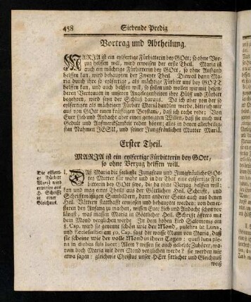 458-469, Erster Theil; Zweyter Theil; Beschluß