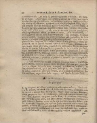 Caput I. De stellis fixis.