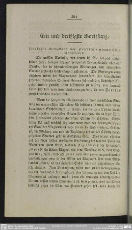 Ein und dreißigste Vorlesung