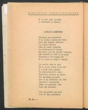 Idilio campero