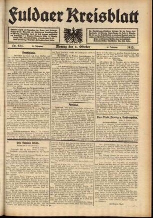 Ausgabe vom Montag, den 06. Oktober 1913.