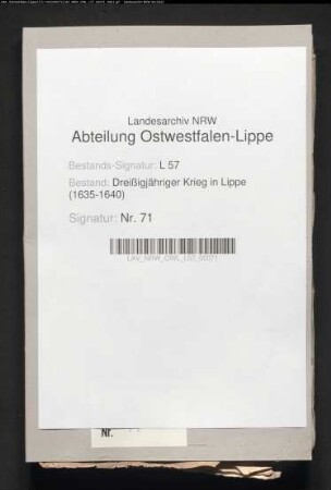 Einquartierungen schwedischer und kaiserlicher Regimenter in der Grafschaft