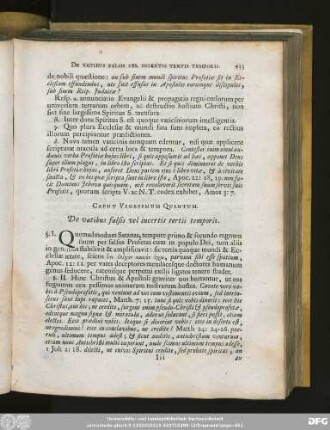 Caput Vigesimum Quintum. De vatibus falsis vel incertis tertii temporis.