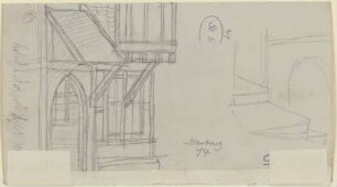 Architekturpartien des Marburger Schlosses