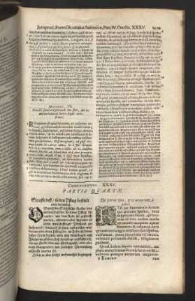 Constitutio XXXV. - XXXIX.