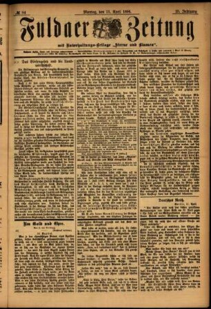 Ausgabe vom Montag, den 13. April 1896.