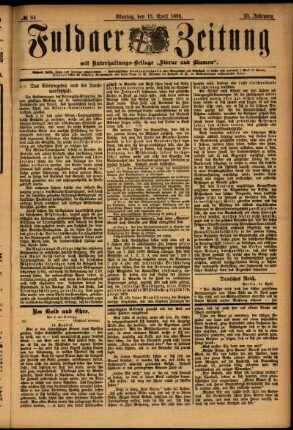 Ausgabe vom Montag, den 13. April 1896.