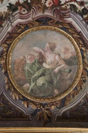 Apoll als Sonnengott zwischen Allegorien der vier Elemente — Allegorie der Erde & Ceres
