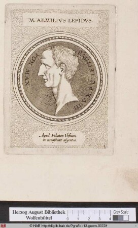 Portrait des M. Aemilius Lepidus.