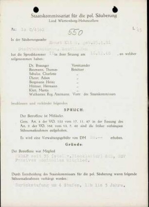 Klink, Ernst