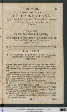 Dritter Theil. Von der Wortfügung.
