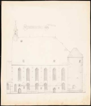 Freiberger Dom: Ansicht Nordseite