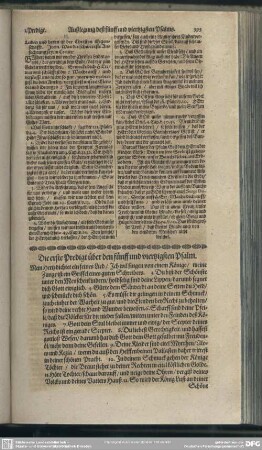 Die Predigten über den fünff und viertzigsten Psalm