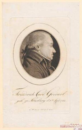 Friedrich Carl Greinel; geb. 5. September 1742