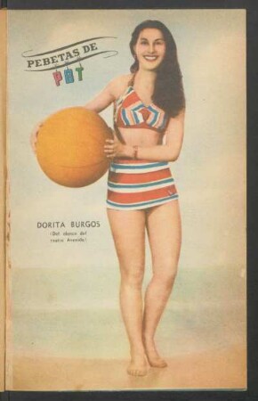 Dorita Burgos (del elenco del Teatro Avenida) - [Fotografía] : Pebetas de PBT