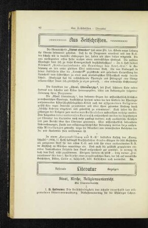 Aus Zeitschriften