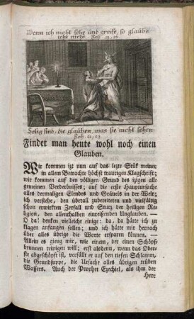 Findet man heute wohl noch einen Glauben.