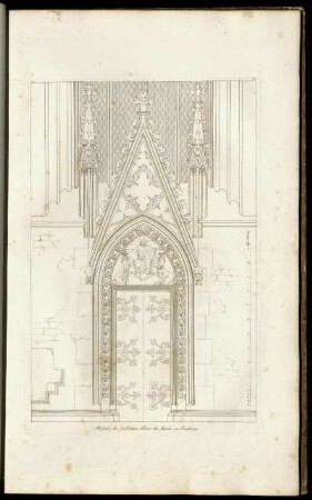 Ansicht der südlichen Thüre der Kirche zu Friedberg