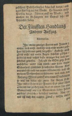 Anderer Auffzug.
