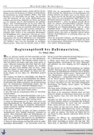 Regierungskunst der Systemparteien