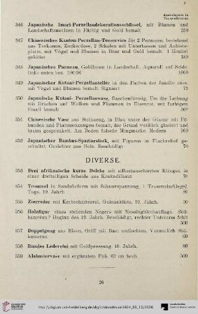 Diverse (Nr. 353-359)