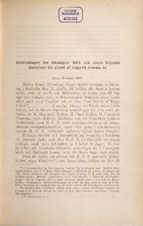 Rikskansleren Axel Oxenstiernas skrifter och brefvexling, 1,1. Historiska och politiska skrifter