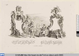 Cartouches Modernes orné avec des diferentes Figures