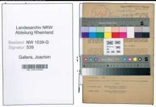 Entnazifizierung Joachim Gallera , geb. 02.12.1902 (Bahnverwalter)