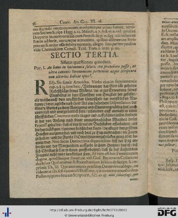Sectio Tertia.